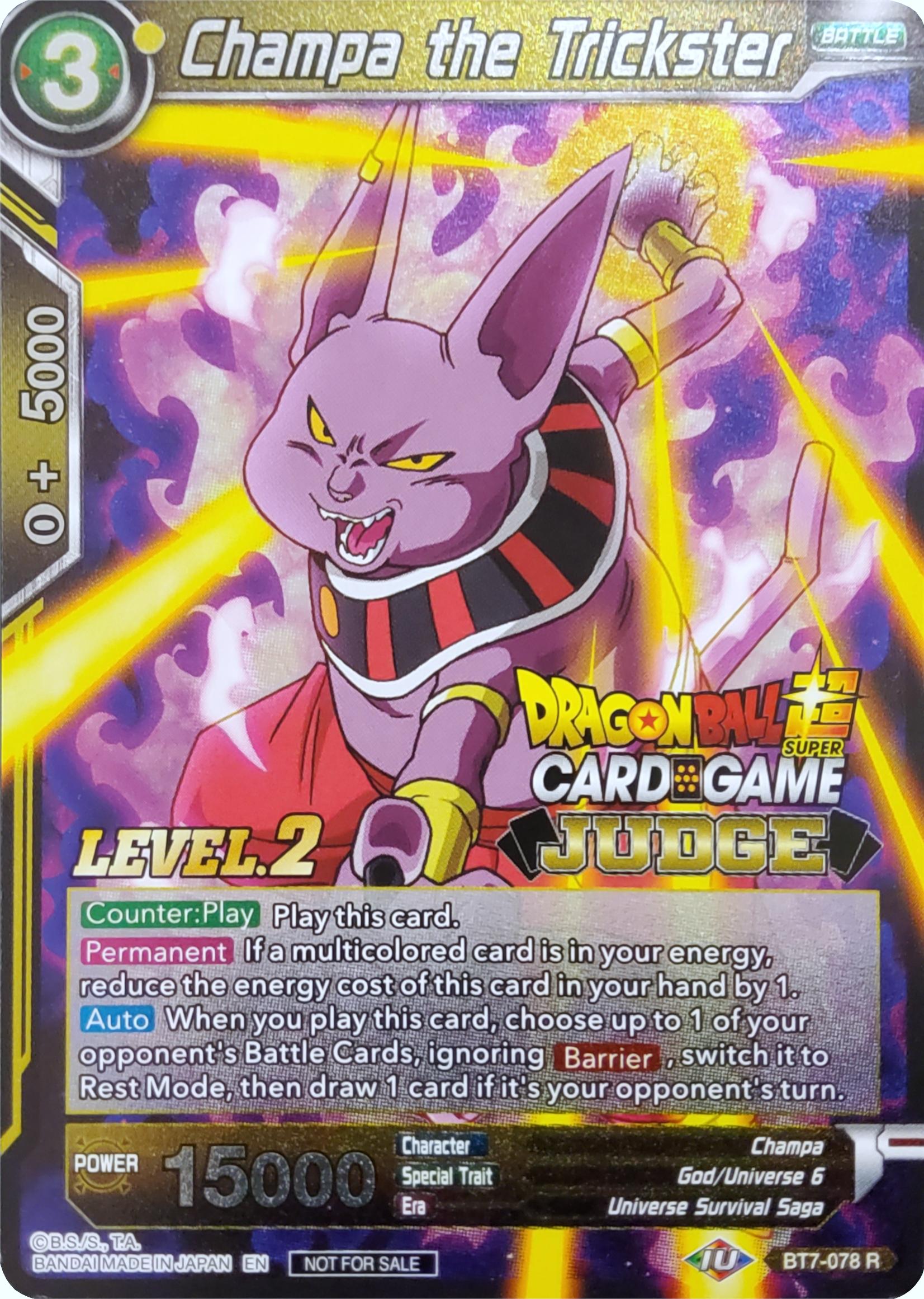 Champa the Trickster (Level 2) (BT7-078) [Judge Promotion Cards] | North Valley Games