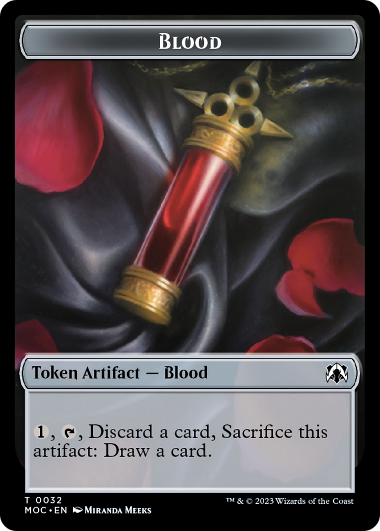 Blood // Shapeshifter Double-Sided Token [March of the Machine Commander Tokens] | North Valley Games