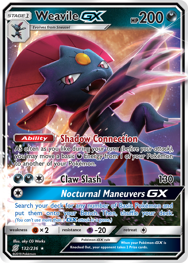 Weavile GX (132/236) [Sun & Moon: Unified Minds] | North Valley Games