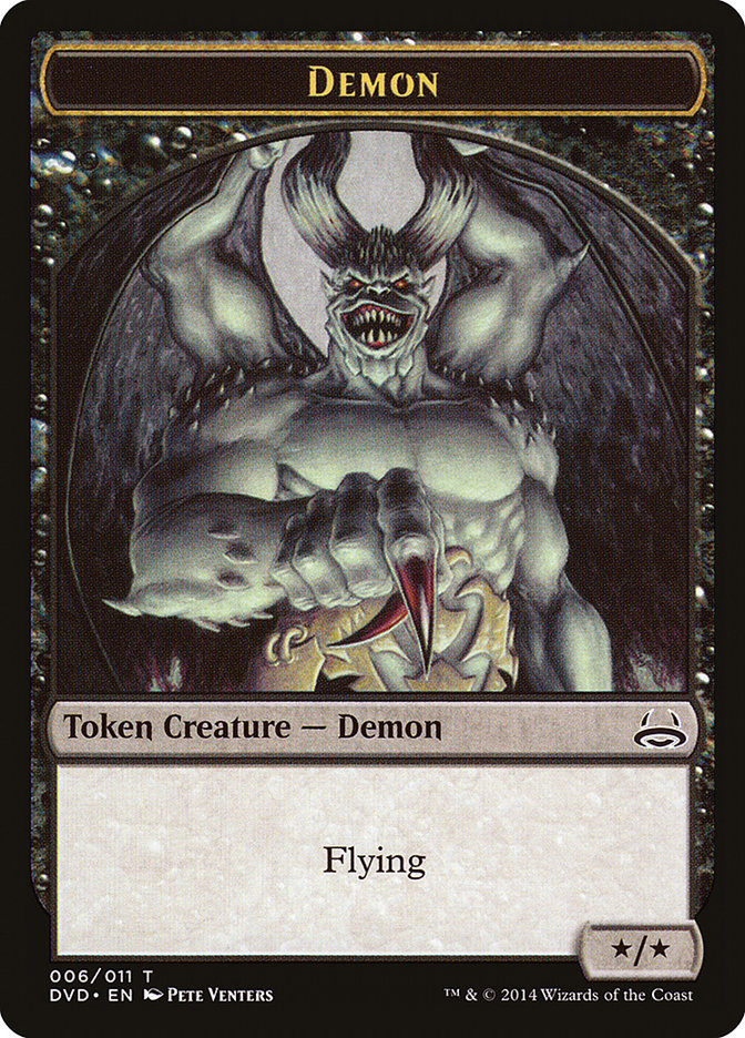 Demon Token (Divine vs. Demonic) [Duel Decks Anthology Tokens] | North Valley Games
