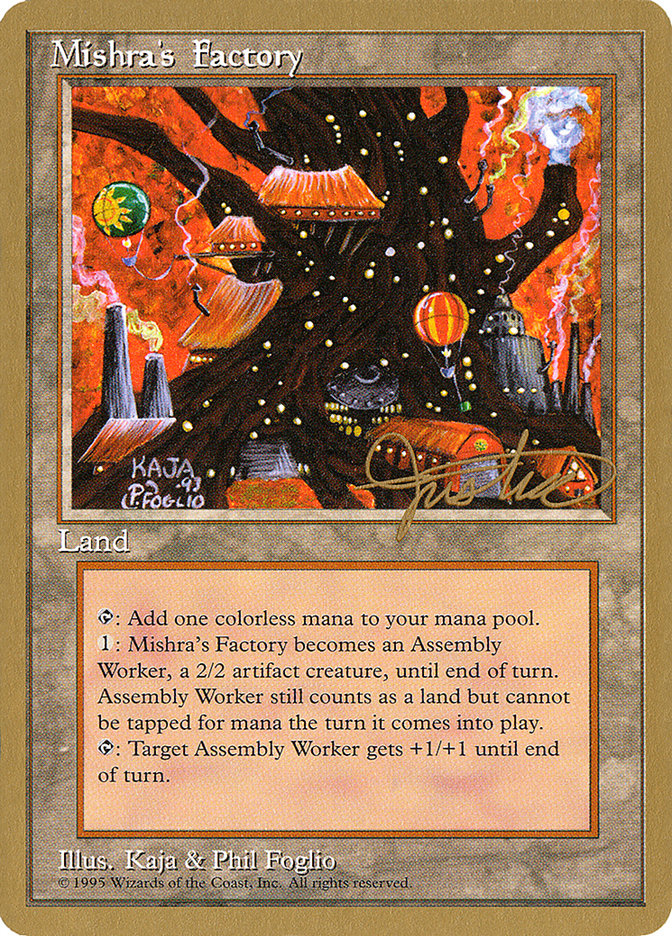 Mishra's Factory (Mark Justice) [Pro Tour Collector Set] | North Valley Games