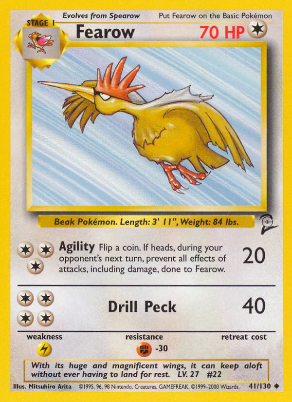 Fearow (41/130) [Base Set 2] | North Valley Games