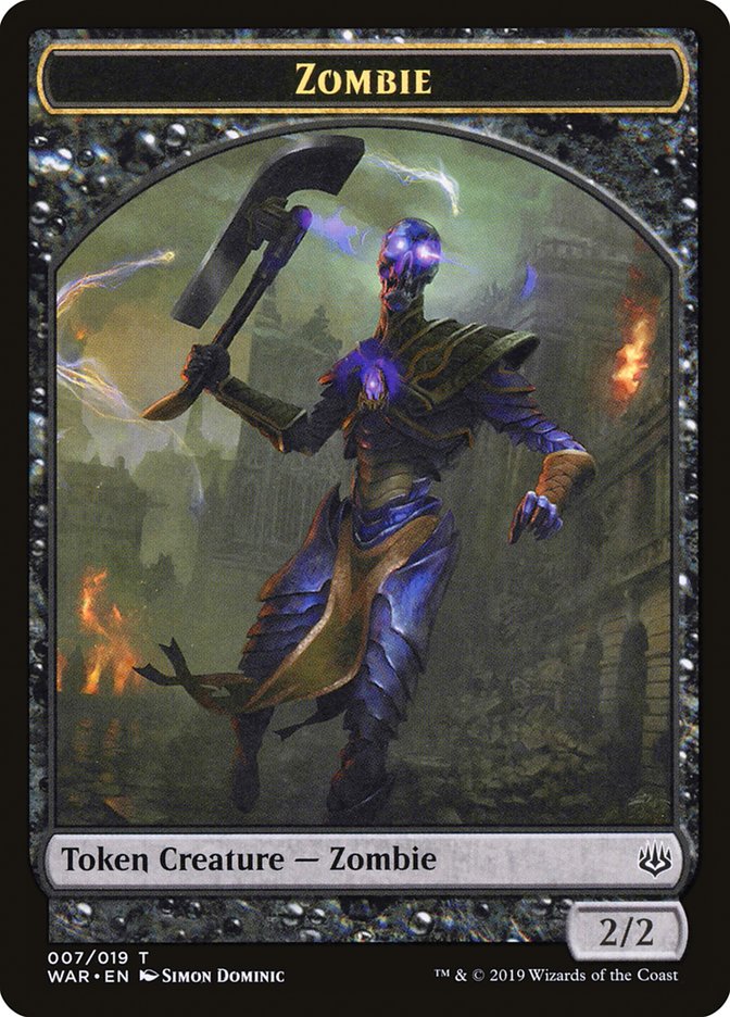 Zombie Token [War of the Spark Tokens] | North Valley Games