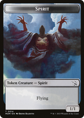 Monk // Spirit (14) Double-Sided Token [March of the Machine Tokens] | North Valley Games