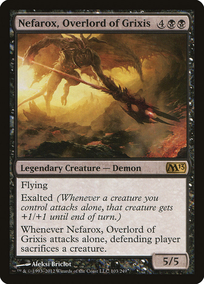 Nefarox, Overlord of Grixis [Magic 2013] | North Valley Games