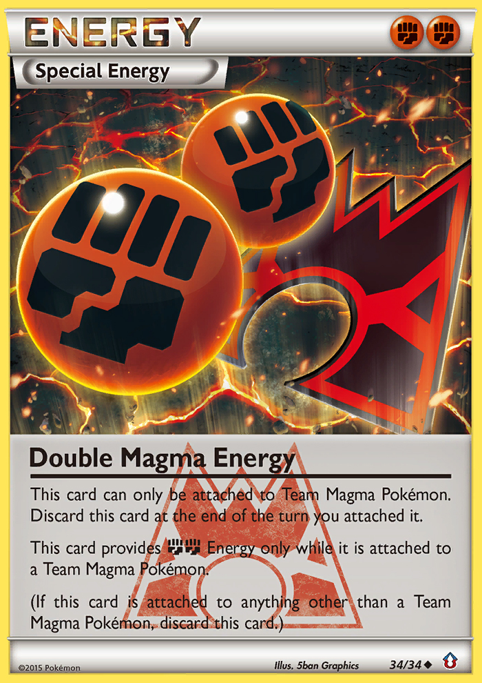 Double Magma Energy (34/34) [XY: Double Crisis] | North Valley Games