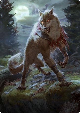 Arlinn, the Moon's Fury 1 Art Card [Innistrad: Midnight Hunt Art Series] | North Valley Games