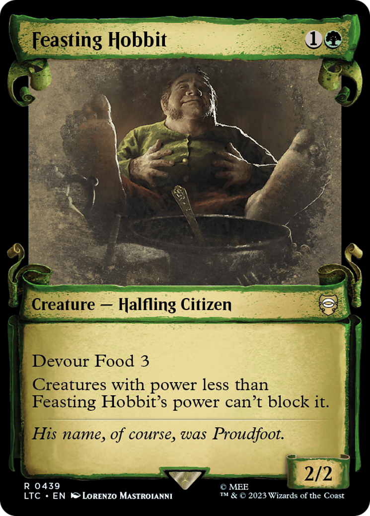 Feasting Hobbit [The Lord of the Rings: Tales of Middle-Earth Commander Showcase Scrolls] | North Valley Games