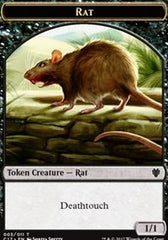 Rat // Cat Double-Sided Token [Commander 2017 Tokens] | North Valley Games
