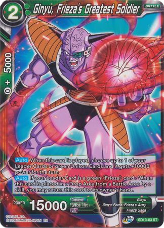 Ginyu, Frieza's Greatest Soldier (Starter Deck - Clan Collusion) (SD13-03) [Rise of the Unison Warrior] | North Valley Games
