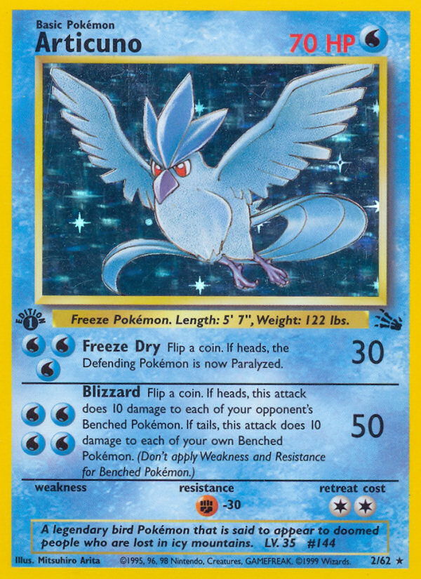 Articuno (2/62) [Fossil 1st Edition] | North Valley Games