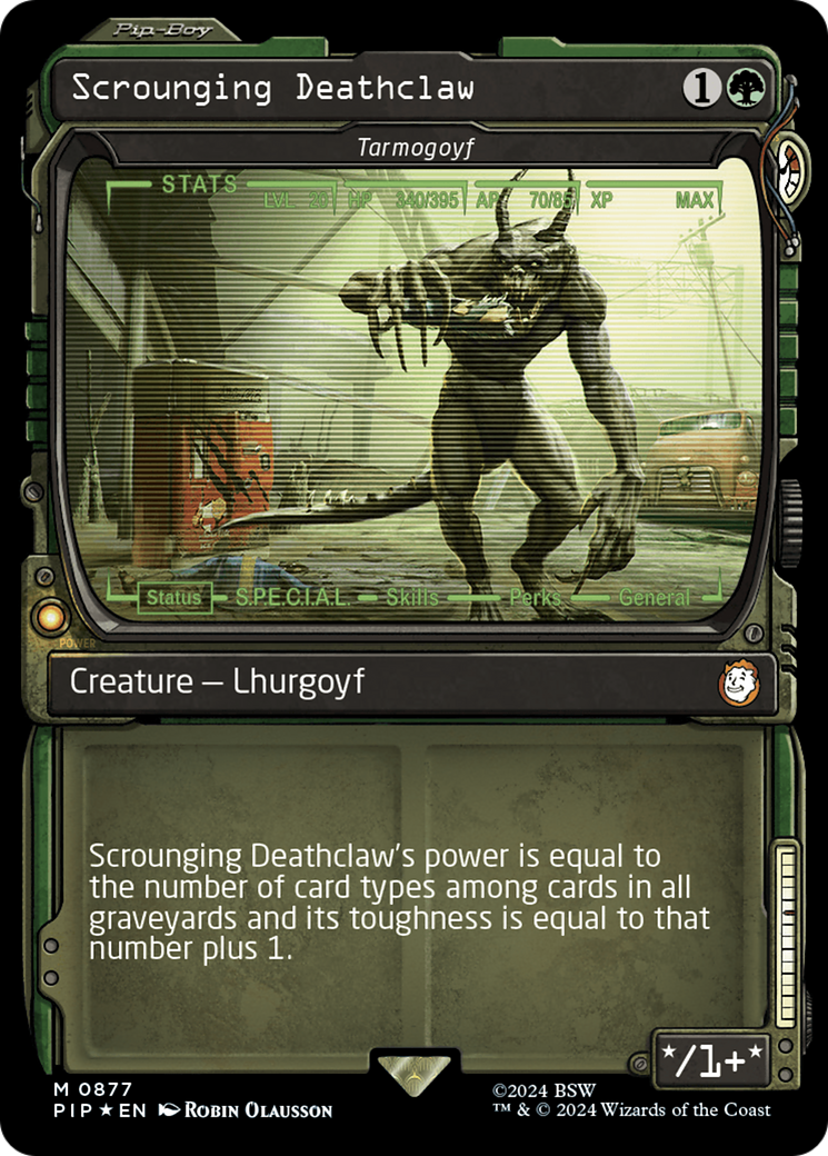 Scrounging Deathclaw - Tarmogoyf (Showcase) (Surge Foil) [Fallout] | North Valley Games
