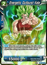 Energetic Outburst Kale (Divine Multiverse Draft Tournament) (DB2-038) [Tournament Promotion Cards] | North Valley Games
