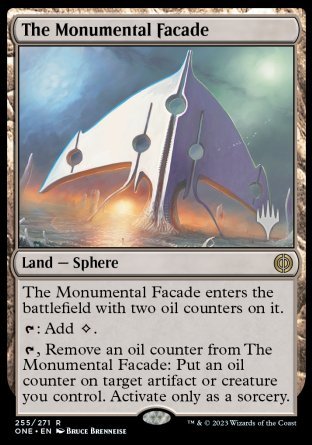 The Monumental Facade (Promo Pack) [Phyrexia: All Will Be One Promos] | North Valley Games