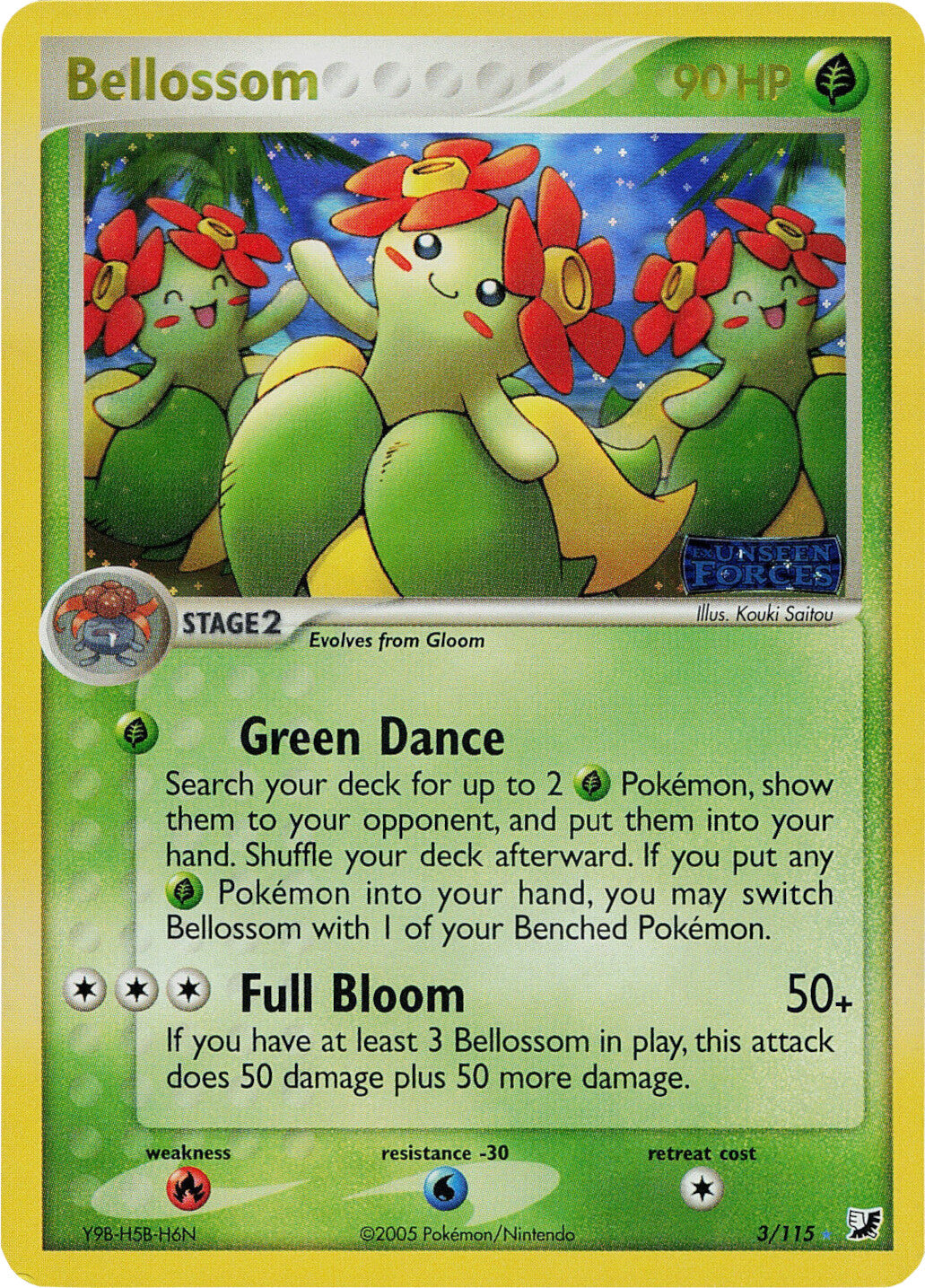 Bellossom (3/115) (Stamped) [EX: Unseen Forces] | North Valley Games
