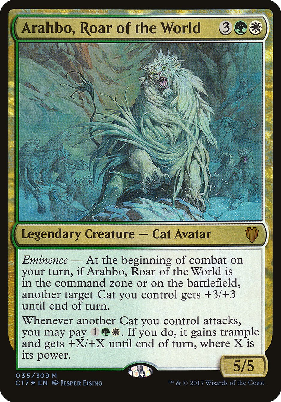 Arahbo, Roar of the World (Oversized) [Commander 2017 Oversized] | North Valley Games