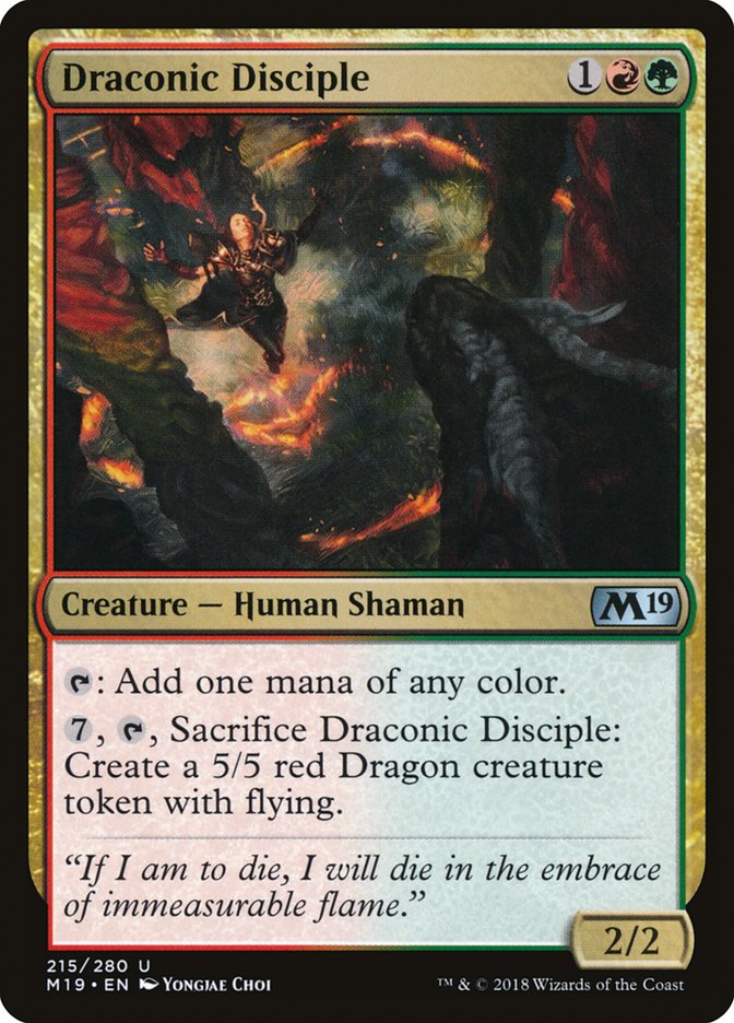 Draconic Disciple [Core Set 2019] | North Valley Games