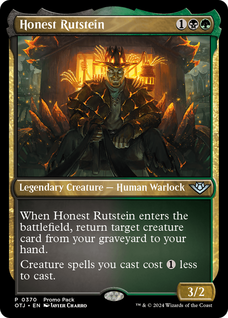 Honest Rutstein (Promo Pack) [Outlaws of Thunder Junction Promos] | North Valley Games