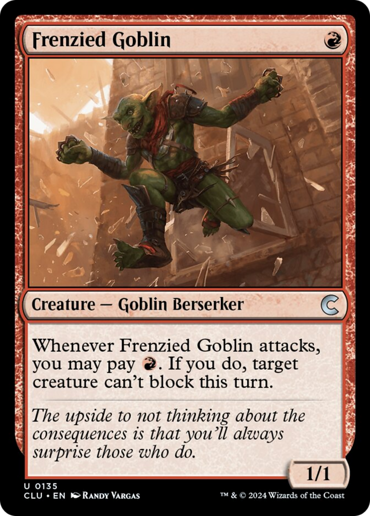 Frenzied Goblin [Ravnica: Clue Edition] | North Valley Games