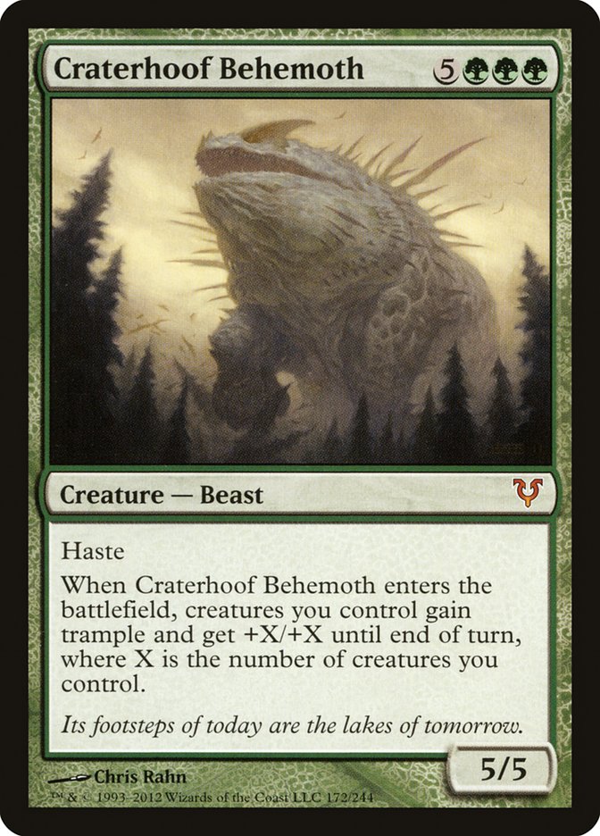 Craterhoof Behemoth [Avacyn Restored] | North Valley Games