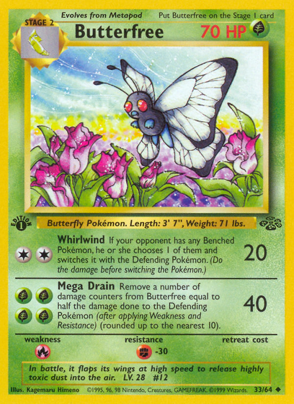Butterfree (33/64) [Jungle 1st Edition] | North Valley Games
