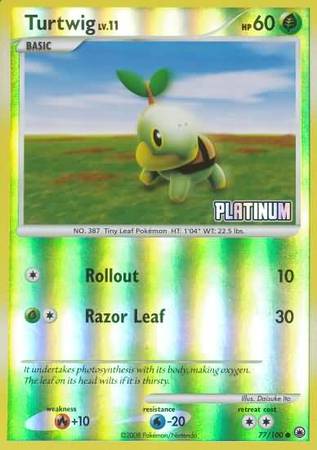 Turtwig (77/100) [Burger King Promos: 2009 Collection] | North Valley Games