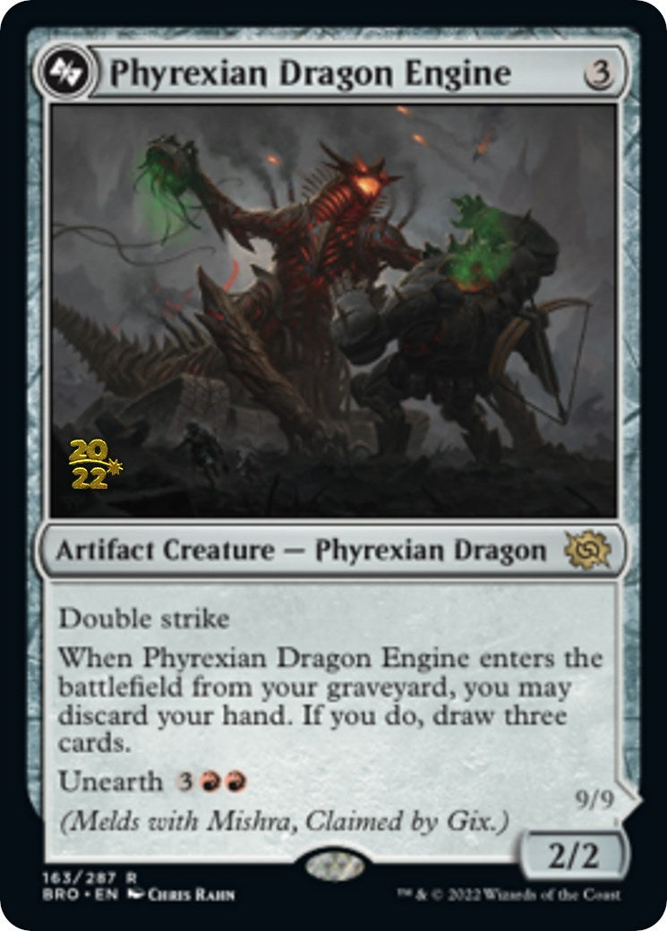 Phyrexian Dragon Engine [The Brothers' War Prerelease Promos] | North Valley Games