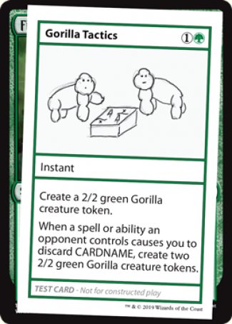 Gorilla Tactics (2021 Edition) [Mystery Booster Playtest Cards] | North Valley Games
