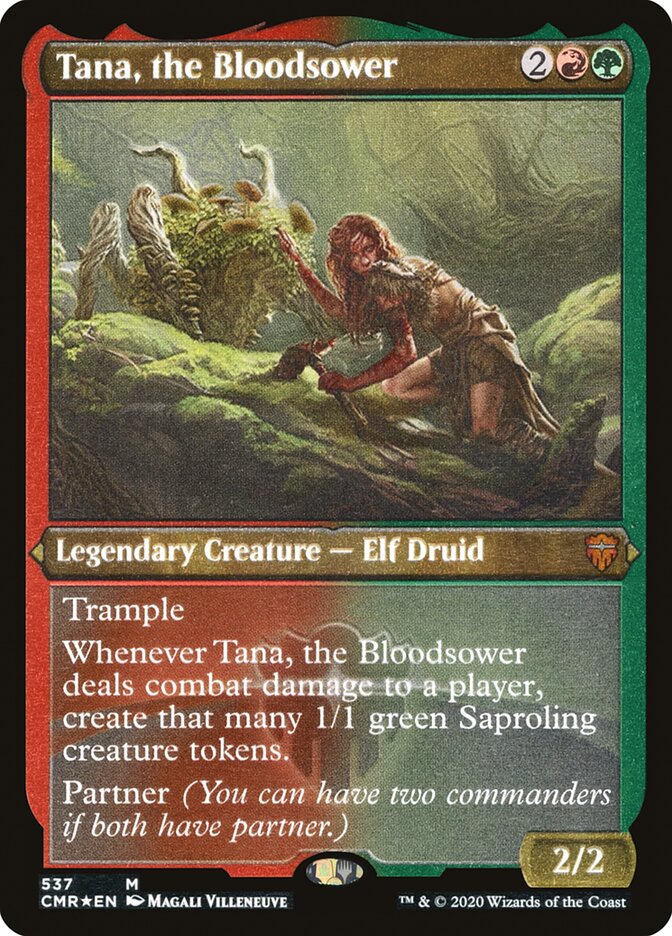 Tana, the Bloodsower (Etched) [Commander Legends] | North Valley Games