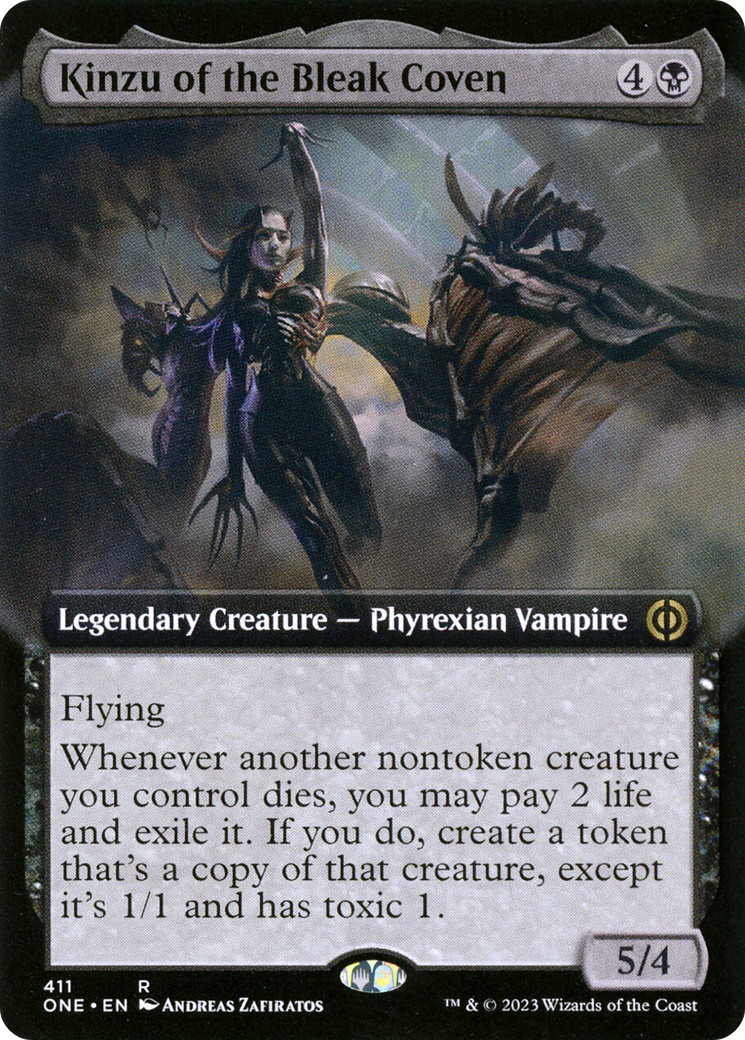 Kinzu of the Bleak Coven (Extended Art) [Phyrexia: All Will Be One] | North Valley Games