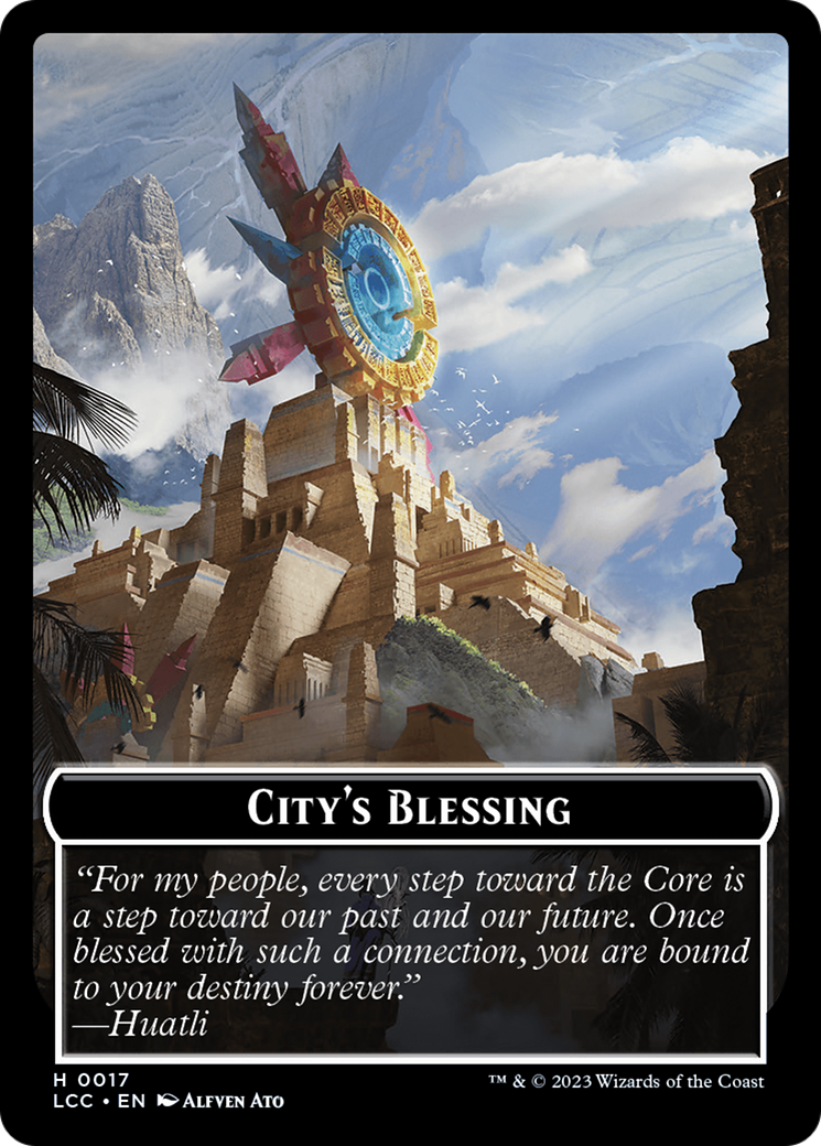 City's Blessing // Pirate (0005) Double-Sided Token [The Lost Caverns of Ixalan Commander Tokens] | North Valley Games