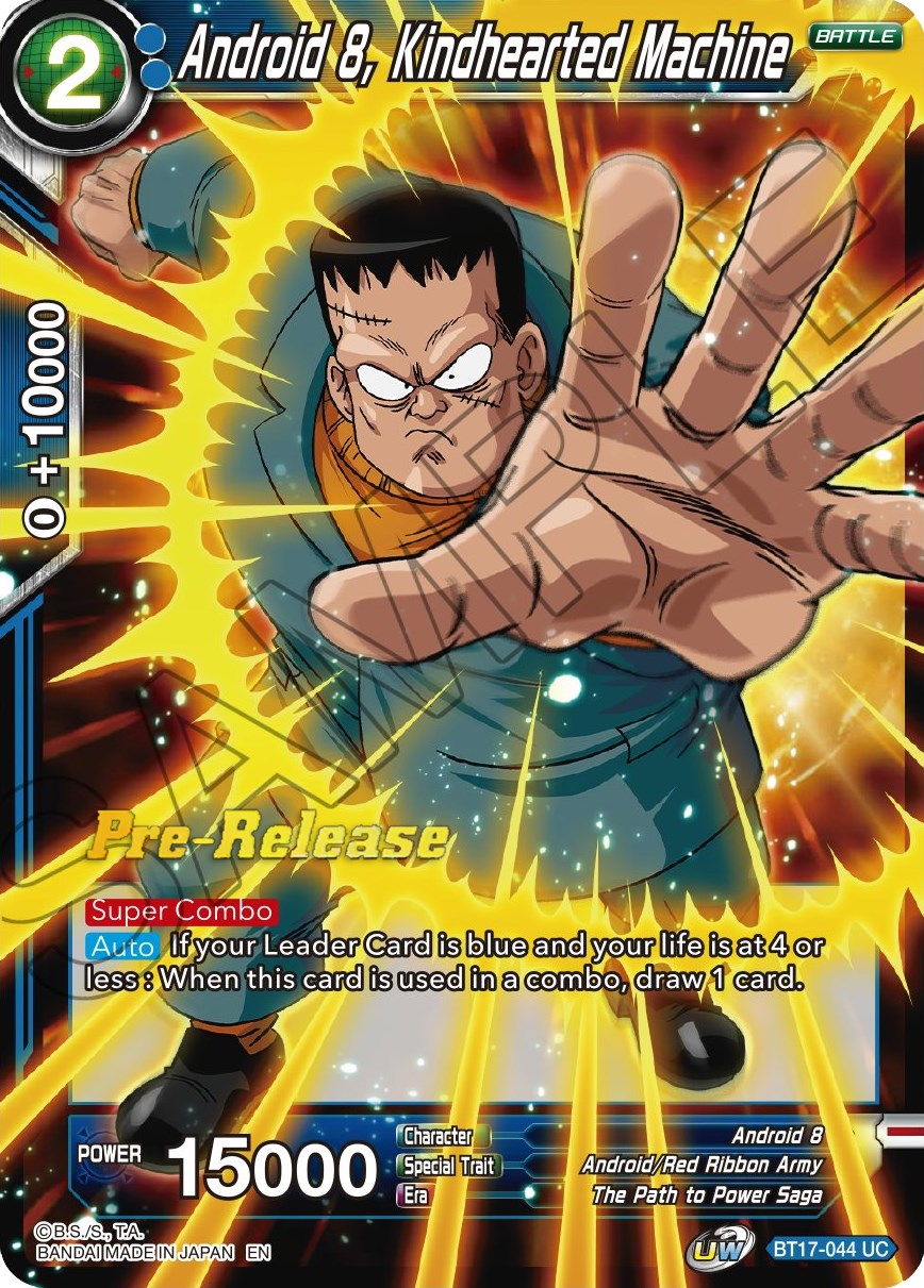 Android 8, Kindhearted Machine (BT17-044) [Ultimate Squad Prerelease Promos] | North Valley Games