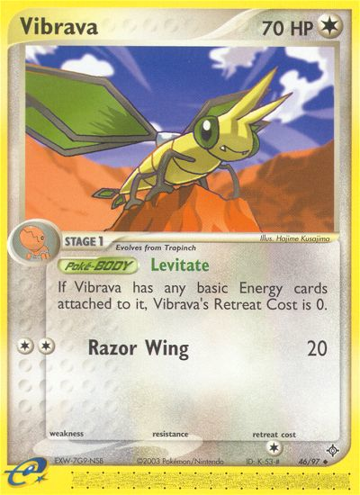 Vibrava (46/97) [EX: Dragon] | North Valley Games