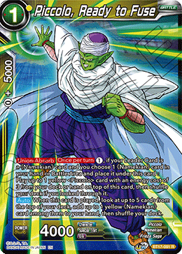Piccolo, Ready to Fuse (BT17-091) [Ultimate Squad] | North Valley Games