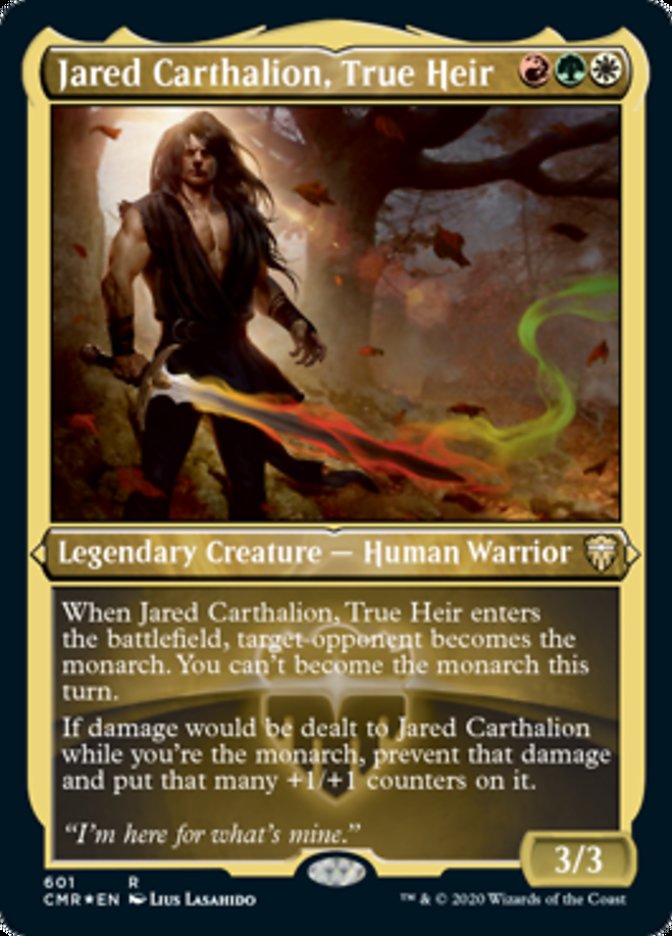 Jared Carthalion, True Heir (Etched) [Commander Legends] | North Valley Games