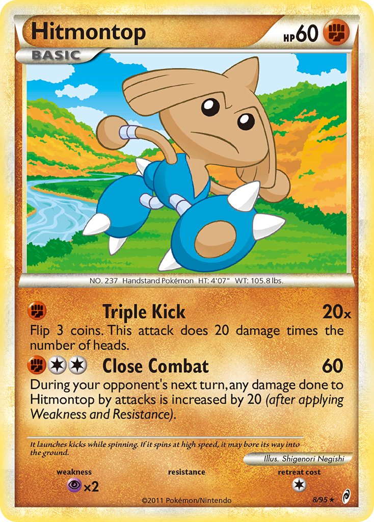 Hitmontop (8/95) (Theme Deck Exclusive) [HeartGold & SoulSilver: Call of Legends] | North Valley Games