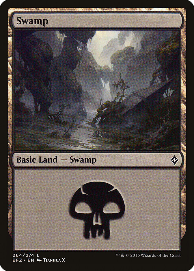 Swamp (264) [Battle for Zendikar] | North Valley Games