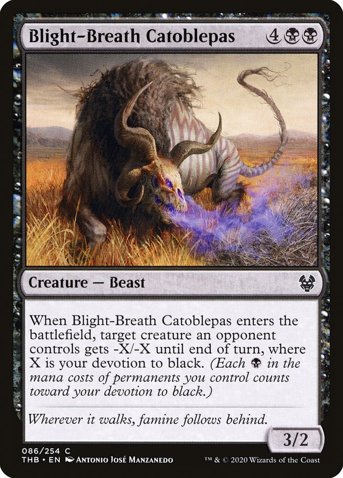 Blight-Breath Catoblepas [Theros Beyond Death] | North Valley Games