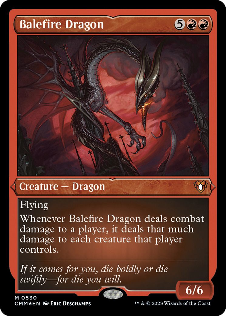 Balefire Dragon (Foil Etched) [Commander Masters] | North Valley Games