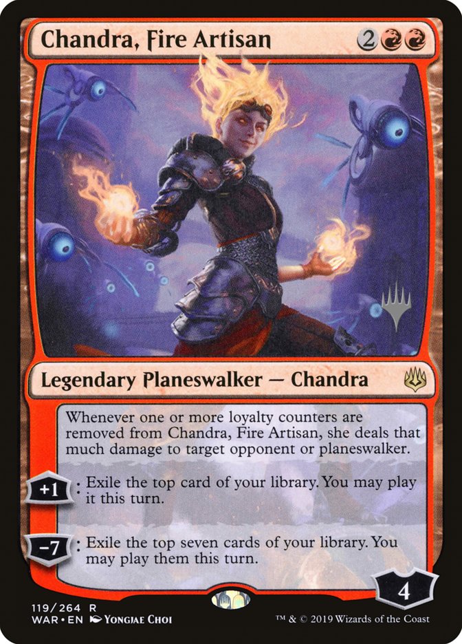 Chandra, Fire Artisan (Promo Pack) [War of the Spark Promos] | North Valley Games