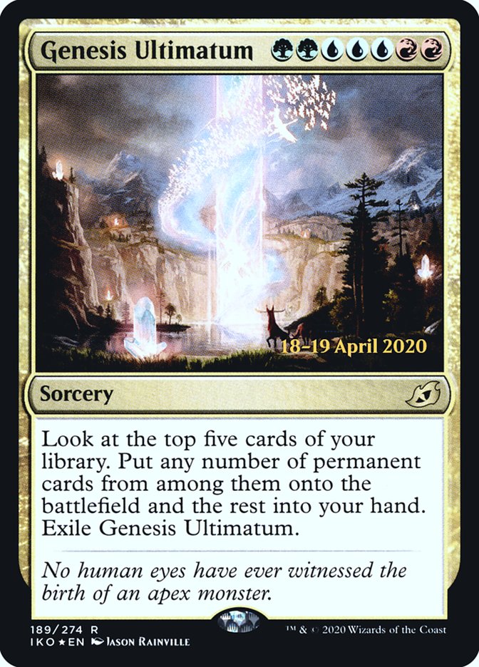 Genesis Ultimatum [Ikoria: Lair of Behemoths Prerelease Promos] | North Valley Games