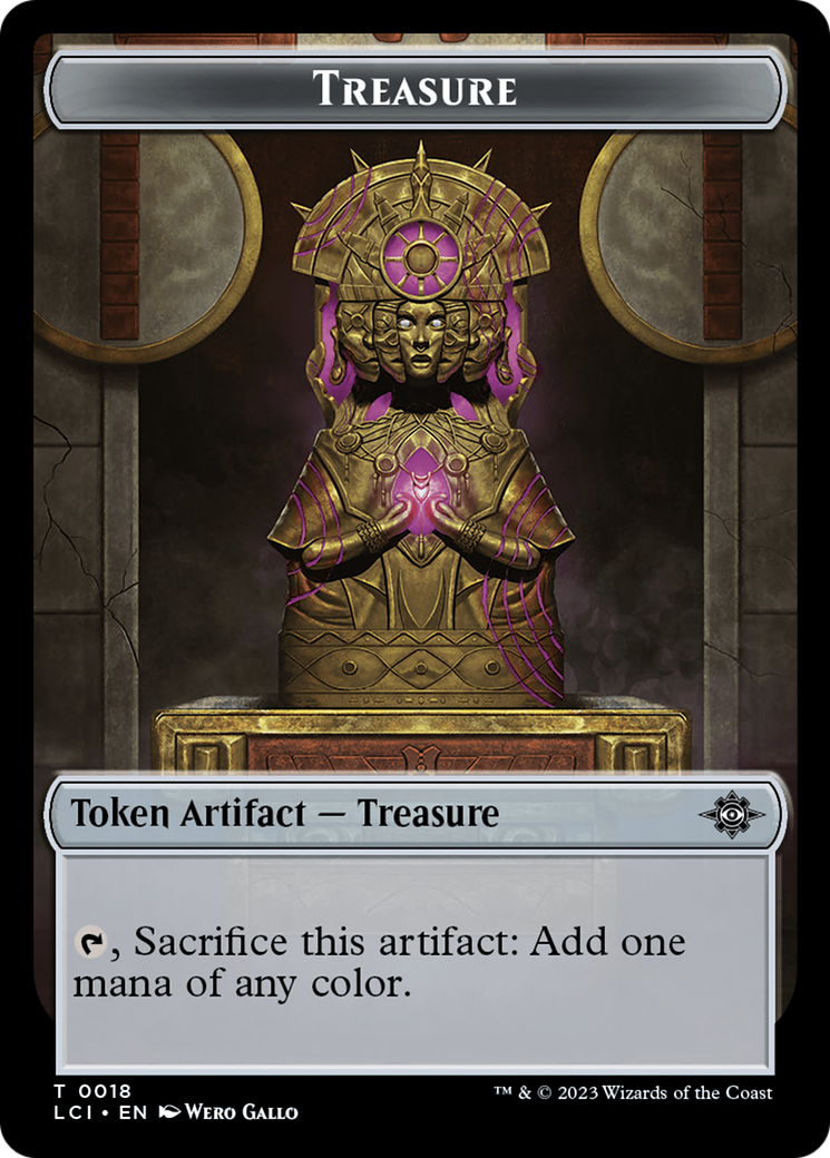 Treasure (0018) // Bat Double-Sided Token [The Lost Caverns of Ixalan Tokens] | North Valley Games