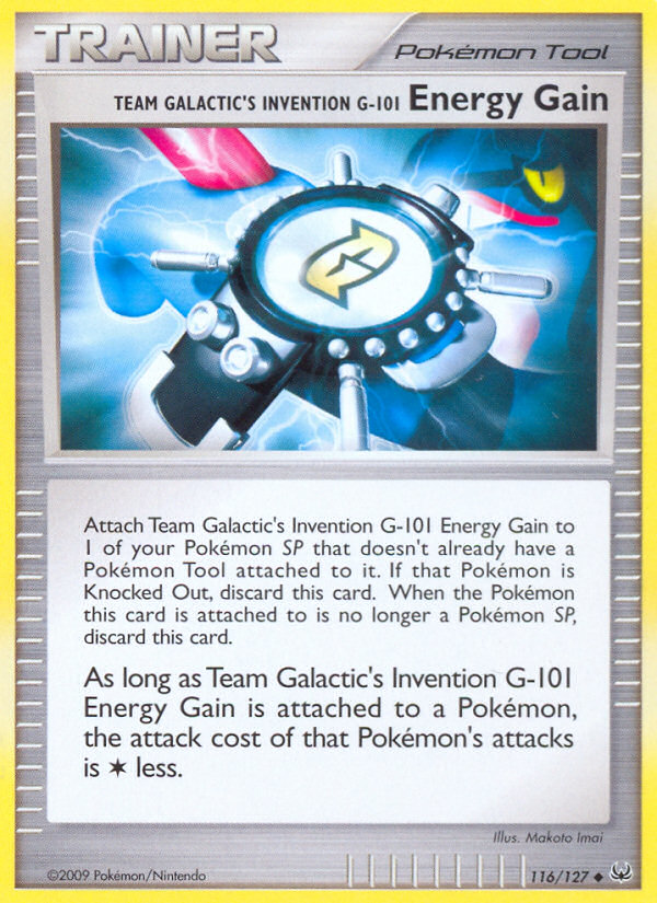 Team Galactic's Invention G-101 Energy Gain (116/127) [Platinum: Base Set] | North Valley Games