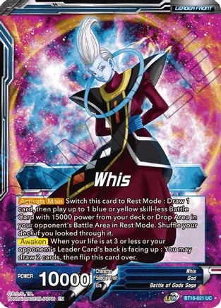 Whis // Whis, Invitation to Battle (BT16-021) [Realm of the Gods] | North Valley Games