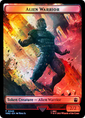 Dalek // Alien Warrior Double-Sided Token (Surge Foil) [Doctor Who Tokens] | North Valley Games