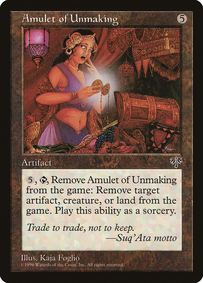 Amulet of Unmaking [Mirage] | North Valley Games