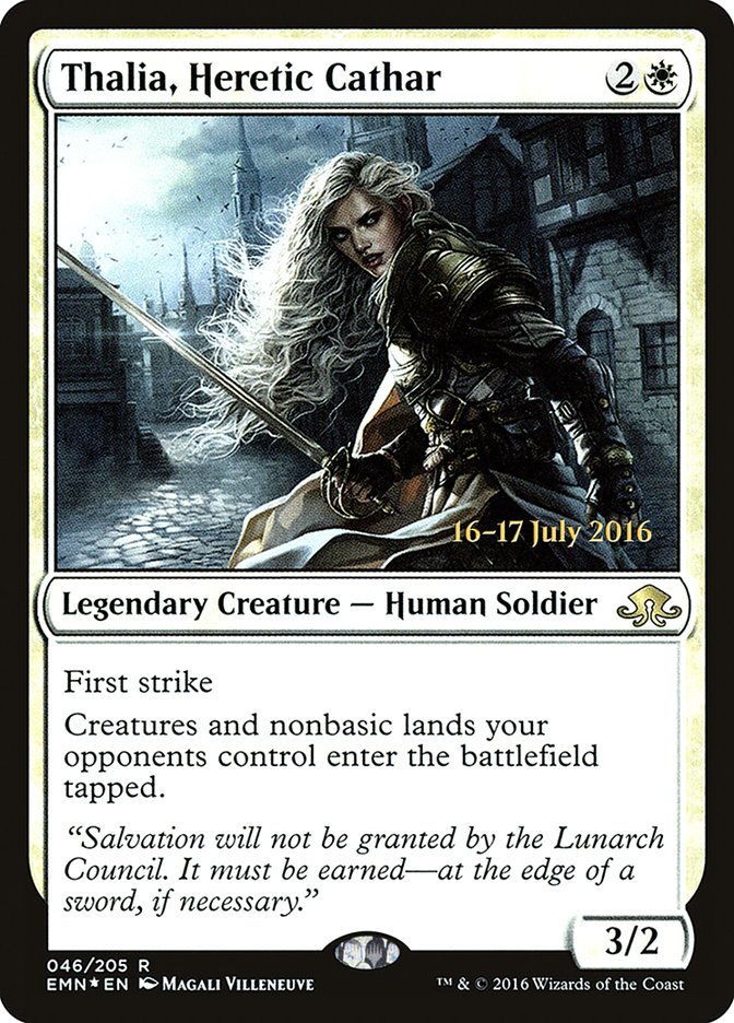 Thalia, Heretic Cathar [Eldritch Moon Prerelease Promos] | North Valley Games