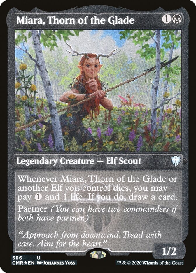 Miara, Thorn of the Glade (Etched) [Commander Legends] | North Valley Games