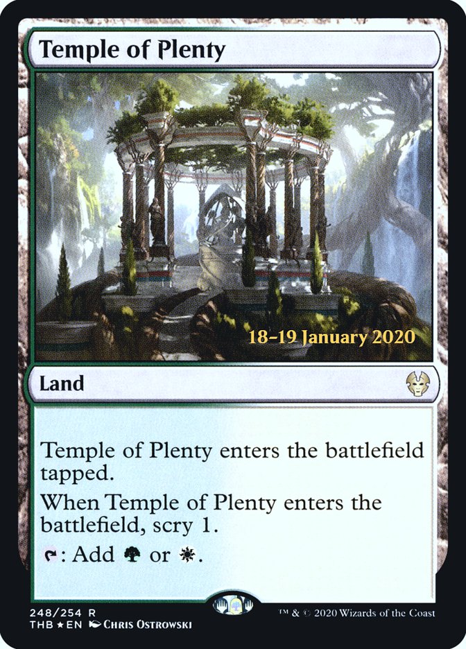 Temple of Plenty [Theros Beyond Death Prerelease Promos] | North Valley Games