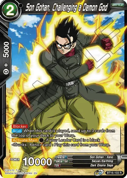 Son Gohan, Challenging a Demon God (BT16-103) [Realm of the Gods] | North Valley Games